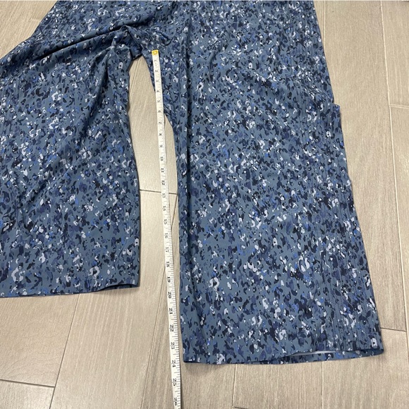 Athleta Avenue Printed Wide Leg Crop Pant in Allure Navy Plus Size 16 980443 NEW - Picture 12 of 13